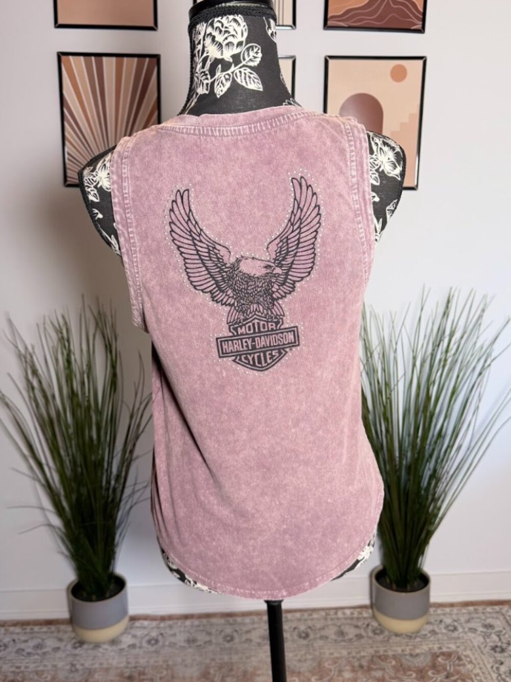 Harley Davidson Throttle Lace-Up Tank
